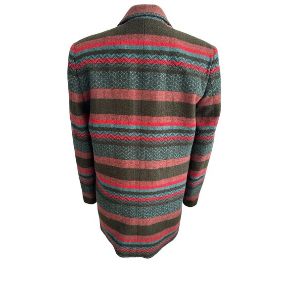 LAWRENCE BRUCE Vintage Wool Blend Striped Jacket Blazer Size 6 - Picture 6 of 7